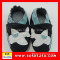 free sample wholesale New Arrival Korea embroidered cow leather beautiful design sole baby shoes